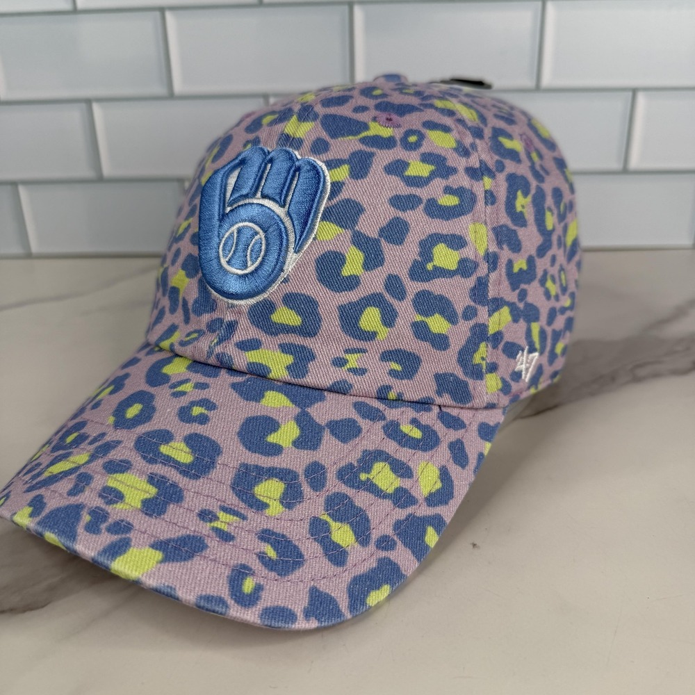 Milwaukee Brewers Hat Cap Strap Back Girls‎ OSFA Purple MLB Baseball 47 Clean Up